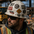 Underpaid Essential Worker Hard Hat Sticker | Die-Cut DTF Vinyl Decal