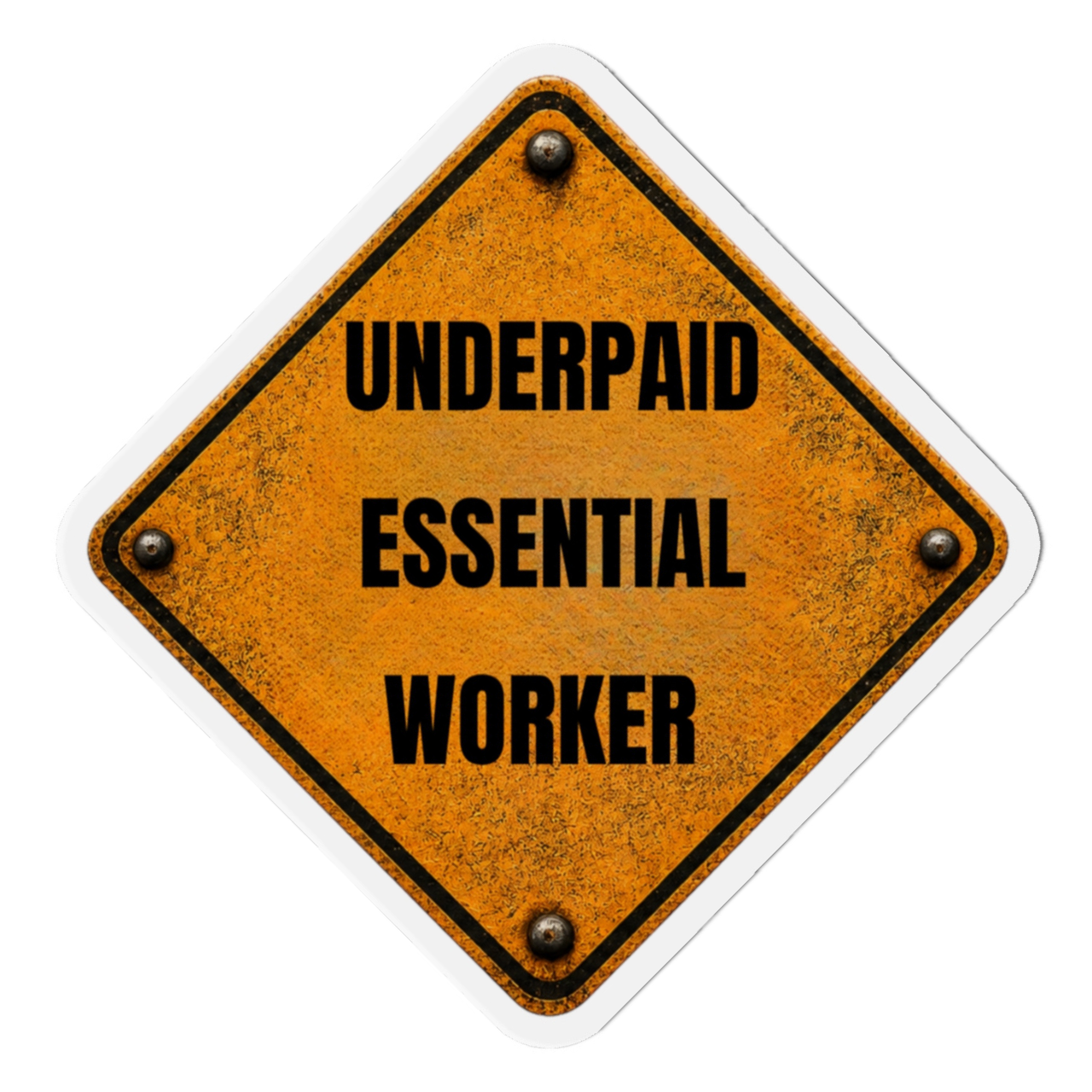 Underpaid Essential Worker Magnet – Funny Public Works & Construction Gift