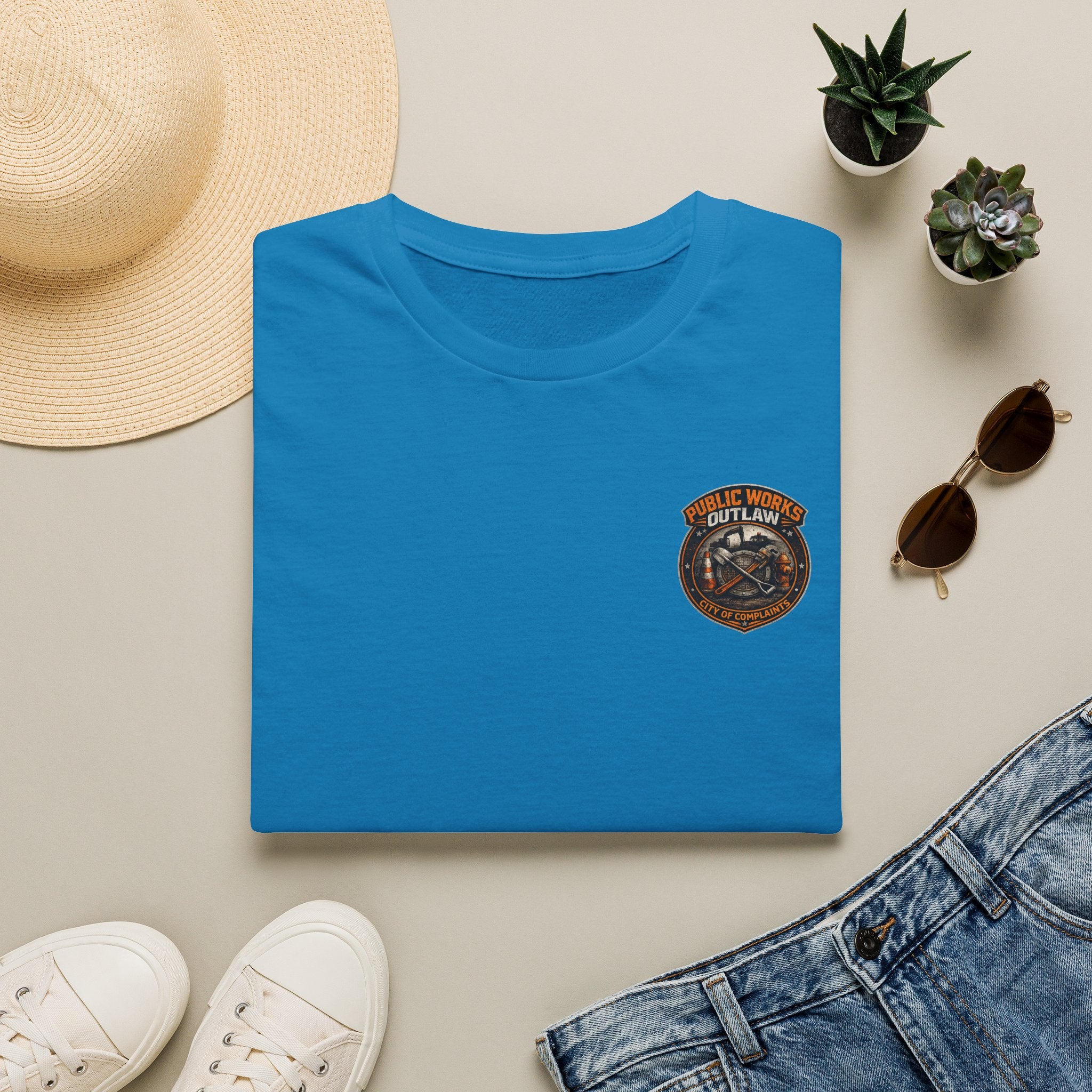 Funny Public Works T-Shirt | Underpaid Essential Workers Ahead | Utility Worker Gift